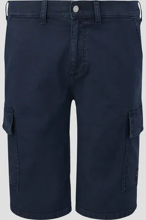 QS by s.Oliver Džínové šortky / Relaxed Fit / High Rise / Straight Leg / cargo kapsy