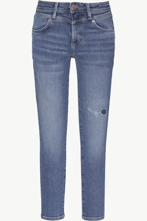 QS by s.Oliver Džíny ke kotníkům Betsy / Slim Fit / Mid Rise / Slim Leg