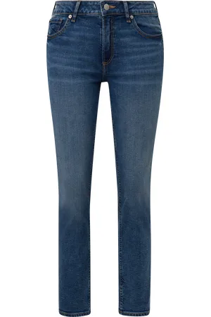QS by s.Oliver Zkrácené džíny Catie / Slim Fit / Mid Rise / Straight Leg