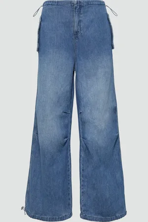QS by s.Oliver Velmi volné džíny / Loose Fit / Mid Rise / Wide Leg