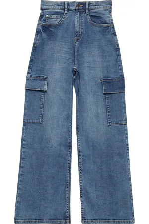 QS by s.Oliver Džíny / Regular Fit / High Rise / Wide Leg / cargo kapsy