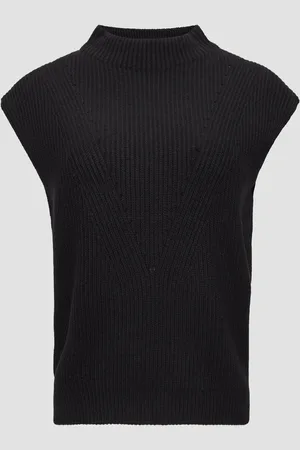 QS by s.Oliver Pletená vesta oversize s ažurovým detailem
