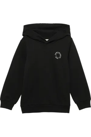 QS by s.Oliver Unisex mikina s kapucí, žebrovými náplety a malým natištěným detailem