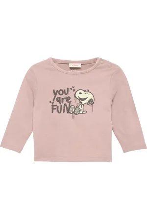 QS by s.Oliver Tričko s dlouhým rukávem a třpytivým potiskem Snoopy®