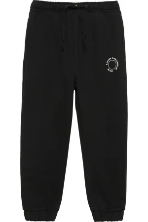 QS by s.Oliver Unisex joggingové kalhoty z teplákoviny s malým natištěným detailem