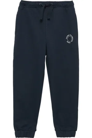QS by s.Oliver Unisex joggingové kalhoty z teplákoviny s malým natištěným detailem