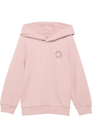 QS by s.Oliver Unisex mikina s kapucí, žebrovými náplety a malým natištěným detailem