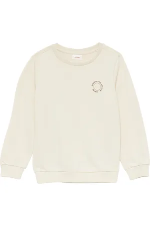 QS by s.Oliver Unisex mikina s žebrovými náplety a malým natištěným detailem