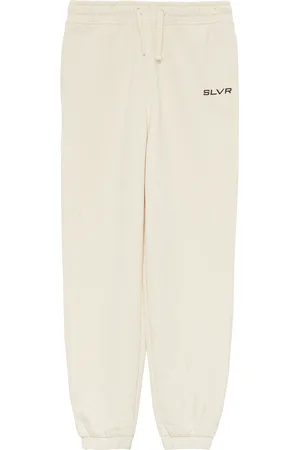 QS by s.Oliver Unisex joggingové kalhoty z teplákoviny s natištěným detailem