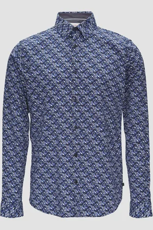 QS by s.Oliver Slim Fit: popelínová košile s potiskem po celé ploše