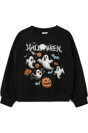 QS by s.Oliver Unisex mikina s halloweenským potiskem