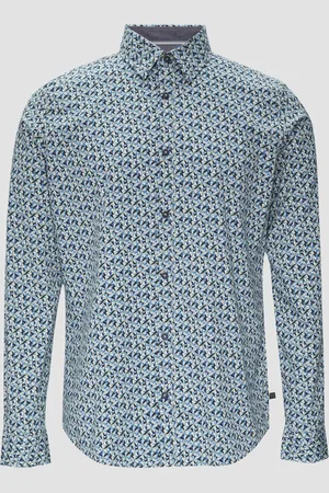 QS by s.Oliver Slim Fit: popelínová košile s potiskem po celé ploše