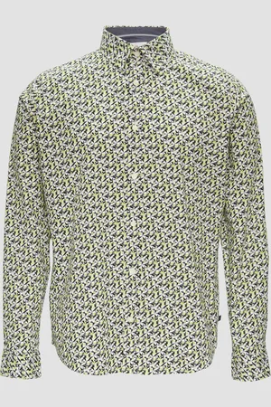 QS by s.Oliver Slim Fit: popelínová košile s potiskem po celé ploše