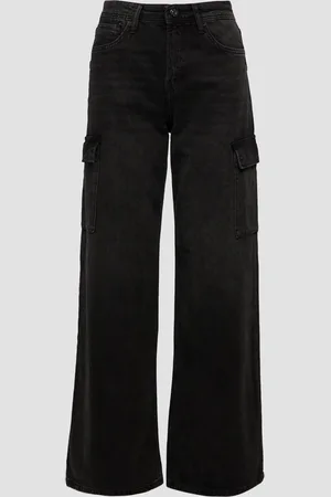 QS by s.Oliver Džíny Suri / Regular Fit / Mid Rise / Wide Leg / s cargo kapsami