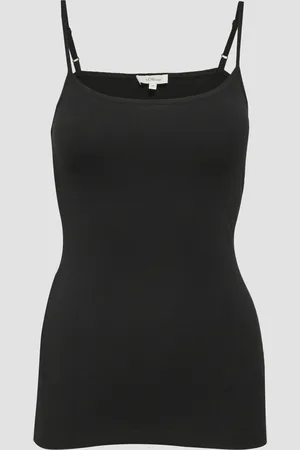 QS by s.Oliver Top se špagetovými ramínky, ze strečové bavlny, se střihem Slim Fit