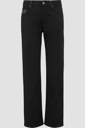 QS by s.Oliver Džíny Karolin / Regular Fit / High Rise / Straight Leg / detaily z flitrů