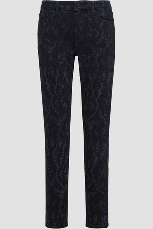 QS by s.Oliver Džíny Izabell / Skinny Fit / Mid Rise / Skinny Leg / s potiskem po celé ploše