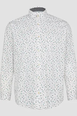 QS by s.Oliver Slim Fit: vzorovaná popelínová košile s límcem kent
