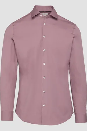 QS by s.Oliver Tailored Fit: košile z bavlněného streče s límcem kent