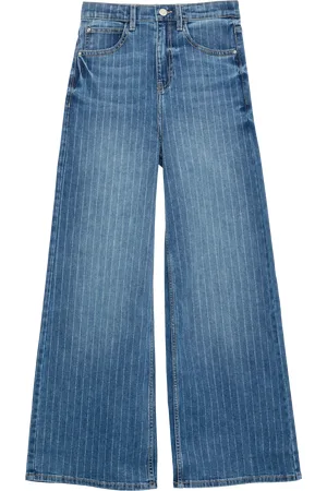QS by s.Oliver Džíny / Regular Fit / Super High Rise / Wide Leg / Třpytivý vlasový proužek