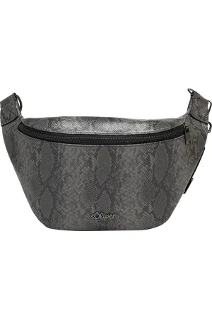 QS by s.Oliver Crossbody kabelka se vzhledem hadí kůže
