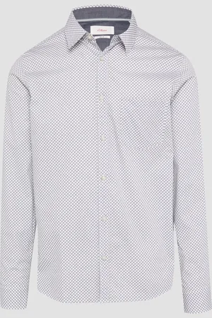 QS by s.Oliver Slim Fit: vzorovaná košile z bavlněného streče