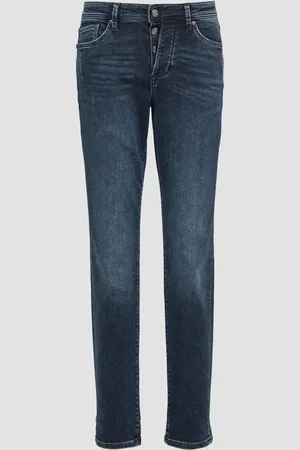 QS by s.Oliver Džíny Betsy / Slim Fit / Mid Rise / Slim Leg / Ozdobný knoflík