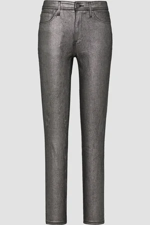 QS by s.Oliver Džíny Izabell / Skinny Fit / Mid Rise / Skinny Leg / s metalickým efektem