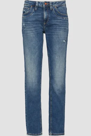 QS by s.Oliver Džíny Catie / Slim Fit / Mid Rise / Slim Leg / Obnošený efekt