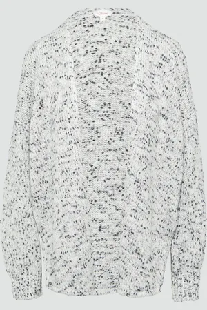 QS by s.Oliver Melierter Cardigan mit weiten Ärmeln im Relaxed Fit