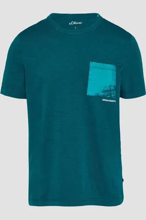 QS by s.Oliver Baumwoll-T-Shirt mit Garment Dye