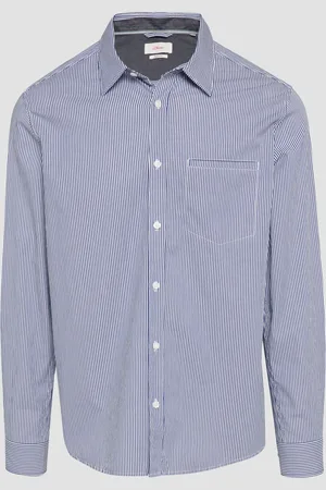 QS by s.Oliver Regular Fit: Gestreiftes Hemd aus Popelin