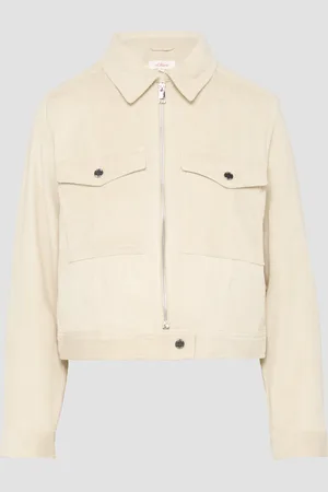 QS by s.Oliver Kurze Feincordjacke mit aufgesetzten Taschen