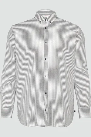 QS by s.Oliver Regular Fit: pruhovaná košile z materiálu Oxford