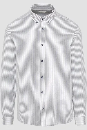 QS by s.Oliver Regular Fit: Gestreiftes Oxford-Hemd