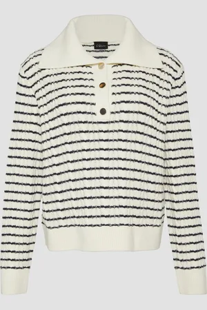 QS by s.Oliver Relaxed-Fit-Pullover mit Troyer-Kragen und Zopfmuster