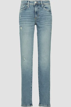 QS by s.Oliver Džíny Betsy / Slim Fit / Mid Rise / Slim Leg / s obnošeným vzhledem
