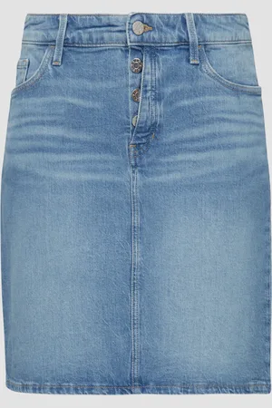 QS by s.Oliver 360° denim / krátká džínová sukně s knoflíkovým detailem