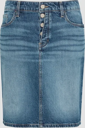 QS by s.Oliver 360° denim / krátká džínová sukně s knoflíkovým detailem
