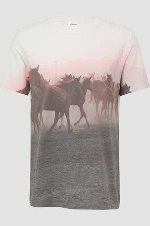 QS by s.Oliver Baumwoll-T-Shirt mit Fotoprint