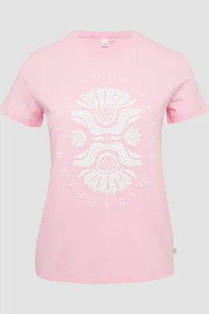 QS by s.Oliver Baumwollshirt mit Frontprint