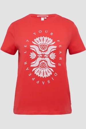 QS by s.Oliver Baumwollshirt mit Frontprint