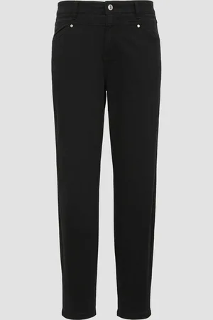 QS by s.Oliver Ankle-Hose im Slim Fit aus Baumwollsatin