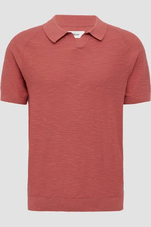 QS by s.Oliver Gestricktes Poloshirt mit Flammgarnstruktur