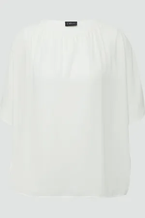 QS by s.Oliver Chiffonshirt im Loose Fit mit Jerseyfutter