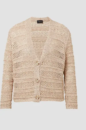 QS by s.Oliver Kardigan Loose Fit s ažurovým vzorem