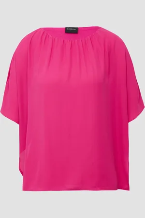 QS by s.Oliver Chiffonshirt im Loose Fit mit Jerseyfutter