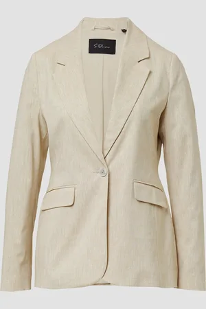 QS by s.Oliver Slim-Fit-Blazer aus Leinenmix