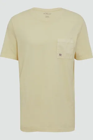 QS by s.Oliver T-Shirt mit Brusttasche und Garment Dye