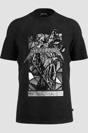 QS by s.Oliver Tričko s motivem kapely Metallica® a se sepraným efektem